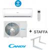 Candy Climatizzatore Pura 12000 BTU + Staffa Split System Bianco 12000 Btu R-32 Wi-Fi Integrato