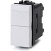 Aigostar Doppio Pulsante con frecce 10A bianco compatibile anche con BTicino Livinglight