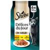 Sheba Délices du Jour con pollo e tacchino in gelatina cibo umido per gatti (bustine da 50 g) 12 x 50 g