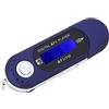 Akozon MP3, Musica Portatile MP3 Usb Player Usb Sony Mp 3 Radiosveglia Bluetooth Voice Memory Card Silver Oth Lettore Cd con Schermo LCD Radio FM (Blu)