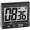 TFA Timer e cronometro digitale TFA Dostmann, 38.2021.01, timer elettronico per uova, con display, cifre grandi, nero