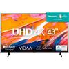 Hisense TV LED Ultra HD 4K 43" 43A6K Smart TV, Wifi, HDR Dolby Vision, AirPlay 2