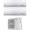 BERETTA Climatizzatore Condizionatore Beretta Dual Split Inverter serie BREVA 9+12 con 18000-2 R-32 Wi-Fi Optional 9000+12000