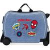 JOUMMA BAGS Spiderman Denim Trolley Cavalcabile Abs 4 Ruote - REGISTRATI! SCOPRI ALTRE PROMO