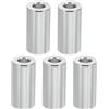 PATIKIL Distanziali in Alluminio M6, 5 Pz di Distanziali Metallici in Alluminio 6,2 Mm Id x 12 Mm Od x 25 Mm L, Distanziali in Alluminio a Vite Rotondi per Viti da 1/4 o M6