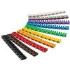 SagaSave - Tubo per fili numerato digitale, etichetta numerata a tubo, marcatore per cavi colorato (100PCS 6mm²)