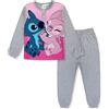 Disney Pigiama Lilo e Stitch Lungo per Bambina Maniche Lunghe in Cotone 6231