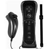 SONVIEE Telecomando Wii e Joystick Nunchuck Telecomando di Ricambio per Wii con Copertura in Silicone e Cinturino da Polso Compatibile con Wii/Wii U, senza Motion Plus