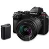 Panasonic LUMIX DC-S5 S5 Full Frame Mirrorless Corpo della fotocamera, Registrazione video 4K 60P con Flip Screen e Wi-Fi, Obiettivo 20-60 mm, Dual I.S a 5 assi, (nero), più batteria aggiuntiva