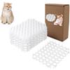 Vulevirtue 12 Pezzi Anti Gatto Tappetino,Tappetino Anti-Gatto Deterrente Gatti Repellente in Plastica Tappetino per Gatti con Punte Repellente per la Protezione Del Giardino