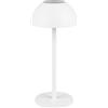 RL LIVE YOUR LIGHT Reality Leuchten Ricardo R54106131 - Lampada da tavolo a LED per esterni, in plastica bianca opaca, con LED da 1,7 Watt, 4 ingressi touch