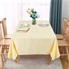 ShinyBeauty Tovaglia a quadri Buffalo - Tovaglia rettangolare in cotone a quadretti - Tovaglia in lino per casa, chalet, ristorante, hotel, primavera, estate, pic-nic (140 x 210 cm, giallo)