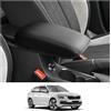 CDEFG Compatibile con Skoda Kamiq 2019-2024 2025 Copertura per Bracciolo Coperchio di Protezione della Scatola Console Centrale Guscio bracciolo della Antigraffio Kamiq 2025 Accessori (Nero)