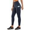 CRZ YOGA Donna Vita Alta Yoga Fitness Spandex Palestra Pantaloni Sportivi Leggins con Tasche-63cm Blu navy-R427 40