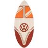 Board Masters VW Collection - Volkswagen Hippie Bus T1 Camper Van Skimboard Die Legno (104 cm) (Fronte Rosso/Naturale)