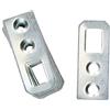 KOTARBAU - Ganci per armadio, 30 x 12 x 1 mm, a forma di armadio, per mobili, montaggio a letto, zincati, colore: argento
