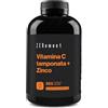Zenement Vitamina C Tamponata con Zinco - pH Neutro, Delicato per lo Stomaco - 365 Capsule Vegane - 1000mg Vitamina C + 10mg Zinco (Bisglicinato) per Dose - Per il Sistema Immunitario
