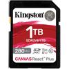 Kingston Scheda Di Memoria SDXC Kingston Technology Canvas React Plus 1 TB