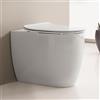 Scarabeo Moon WC a pavimento con Clean Flush, 5522CLBK, Moon bianco [WC > WC a Pavimento]
