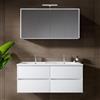 RIHO Porto mobile con lavabo doppio Wave, con armadietto a specchio, F014011DP0+W018010005+F014030DP0+204927, Wave Porto [Mobili da Bagno > Set Mobili da Bagno]