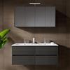 RIHO Porto mobile con lavabo doppio Wave, con armadietto a specchio, F014011DP5+W018010005+F014030DP5+204927, Wave Porto [Mobili da Bagno > Set Mobili da Bagno]