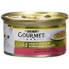 Gourmet Gold Gatto Dadini in Salsa con Trota e Verdure, 85 g - Confezione da 24 pezzi