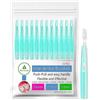 MoriVeda spazzolini interdentali - set di 12 (0,8 mm) I spazzolini interdentali per un'igiene orale pulita I funzione push-pull