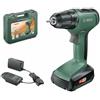 Bosch UniversalDrill 18, 06039C8004,Trapano-Avvitatore, 1 batteria al litio da 18 Volt/1,5 Ah, Sistema da 18 V, in Valigetta