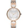 Armani Exchange Orologio a tre lancette da donna, cassa in acciaio inossidabile argentato da 38 mm con bracciale in acciaio inossidabile, AX5383