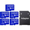 Vansuny Micro SD 64 GB, Vansuny Scheda SD 64GB con 5 Schede fino a 100 MB/sec(R), Scheda Micro SD 64 GB con Adattatore SD, A1, U3, C10, V30