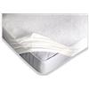Tata Home Coprimaterasso Singolo Elasticizzato in Spugna Lavorata Jaquard con Angoli ed Elastici Proteggi Salva Materasso Letto Misura 90x200 Altezza Materasso cm 25 Colore Bianco