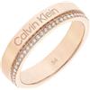 Calvin Klein Anello da Donna Collezione MINIMAL LINEAR in Oro Rosa Impreziosito da Cristalli - 35000202C