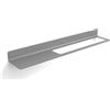 Lineabeta Porta asciugamani/accessori/mensola Saeta L.63,4 cm foro DX grigio