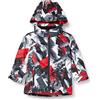 CMP - Giacca sci in twill da bambini con cappuccio removibile, Ferrari-Titanio, 110