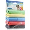 Nobleza Sacchetti Igienici per Cani - 20 Rotoli Colori Misti Resistenti e Universali