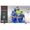 TCL Smart TV 55 Pollici 4K Ultra HD Display QLED Sistema Google TV colore Nero - 55C655