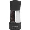 Salter 7612 BKXRAUP - Macina sale e pepe meccanico doppio con design compatto 2 in 1, regolabile per macinatura fine e grossolana, meccanismo in ceramica a rotazione