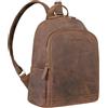 STILORD Porter Zaino Daypack Pelle Zaino Moderno Sport Viaggi Città Scuola Borsa Sportiva Zainetto per Donna e Uomo Zaini Cuoio Colore:nero