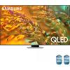 Samsung Q80D TV QLED 4K 55" QE55Q80DATXZT Smart TV Wi-Fi Eclipse Silver 2024, Processore NQ4 AI GEN2, 4K AI Upscaling, Simple Chamfer Design, Dolby Atmos