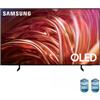 Samsung TV OLED 4K 55" QE55S85DAEXZT Smart TV Wi-Fi Graphite Black 2024, Processore NQ4 AI GEN2, Self-illuminating pixels, Contour Design, Dolby Atmos