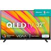 Hisense TV QLED FHD 32" 32A5KQ Smart TV, Wifi, Quantum Dot Colour, USB Type-C, Stand Reclinabile