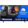 Hisense 75E7KQ TV 190,5 cm (75") 4K Ultra HD Smart TV Wi-Fi Nero 300 cd/m²