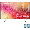 Samsung TV Crystal UHD 4K 50" UE50DU7170UXZT Smart TV Wi-Fi Black 2024, Processore Crystal 4K, 4K Upscaling, Slim Look Design, OTS Lite