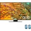 Samsung Q80D TV QLED 4K 50" QE50Q80DATXZT Smart TV Wi-Fi Eclipse Silver 2024, Processore NQ4 AI GEN2, 4K AI Upscaling, Simple Chamfer Design, Dolby Atmos