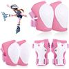 Hejo Protezioni Pattini Bambinia Skateboard a Rotelle, Protezioni Set per Bambini, Ginocchiere e Gomitiere Bambino, Ginocchia e Polsi, Comode e Facili da Installare, Protezioni per Skateboard