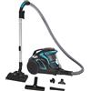 Hoover HP710PAR 39002217, Aspirapolvere Senza Sacchetto, ciclonico, Spazzola Speciale Pavimenti parquet, Filtro HEPA, 68dBA, Serbatoio One Touch Facile svuotamento 2L, Cavo 9 m, Blu Luxor