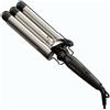 GaMa Arricciacapelli Triferro PC5006 SALON CURL Black e Silver - Arricciacapelli Professionale a Tre Cilindri