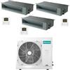 Hisense Climatizzatore Condizionatore Hisense Canalizzabile R32 Trial Split Inverter 9000 + 9000 + 18000 BTU con U.E. 4AMW81U4RJC Classe A++/A+