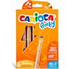 CARIOCA Baby Crayons 3in1, Pastelloni Colorati Super Lavabili per Bambini 3 in 1, Matite Colorate e Pastelli a Cera Acquerellabili, Colori Assortiti, 6 Pezzi