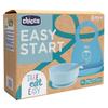 Chicco set pappa silicone 6m+ azzurro